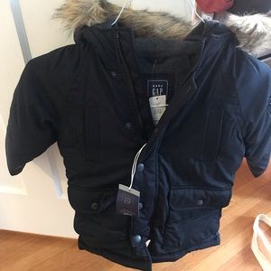 Gap down filled winter coat black